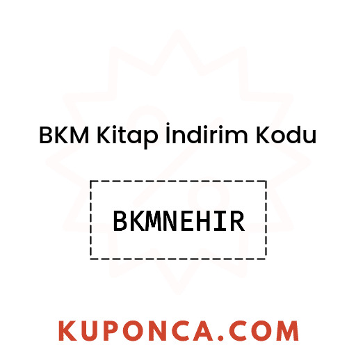 BKM Kitap İndirim Kodu - BKMNEHIR