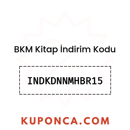 BKM Kitap İndirim Kodu - INDKDNNMHBR15