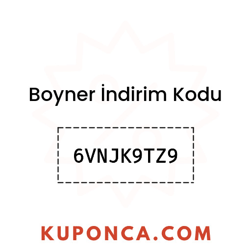 Boyner İndirim Kodu - 6VNJK9TZ9