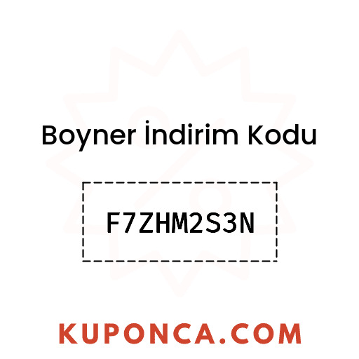 Boyner İndirim Kodu - F7ZHM2S3N