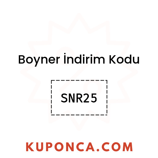 Boyner İndirim Kodu - SNR25