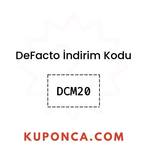 DeFacto İndirim Kodu - DCM20