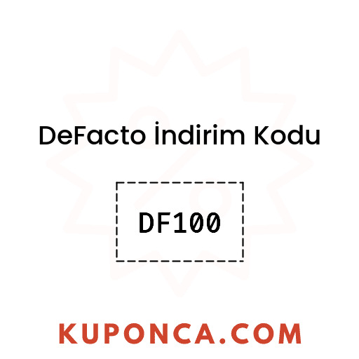 DeFacto İndirim Kodu - DF100