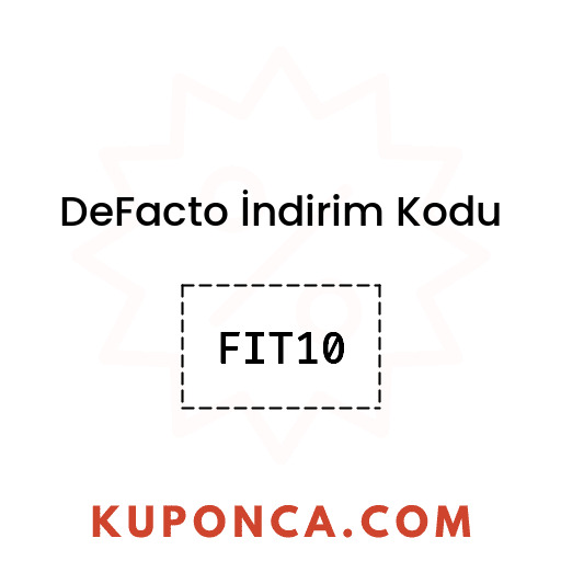 DeFacto İndirim Kodu - FIT10