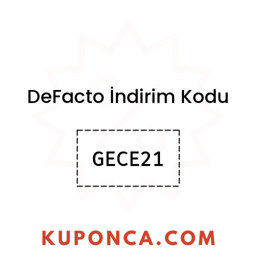 DeFacto İndirim Kodu - GECE21