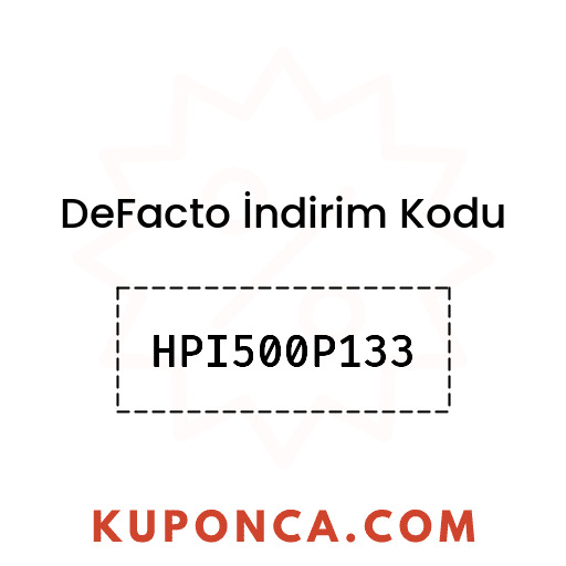 DeFacto İndirim Kodu - HPI500P133