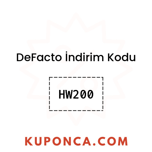 DeFacto İndirim Kodu - HW200