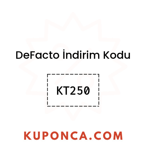 DeFacto İndirim Kodu - KT250