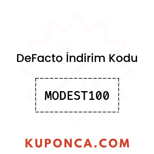 DeFacto İndirim Kodu - MODEST100