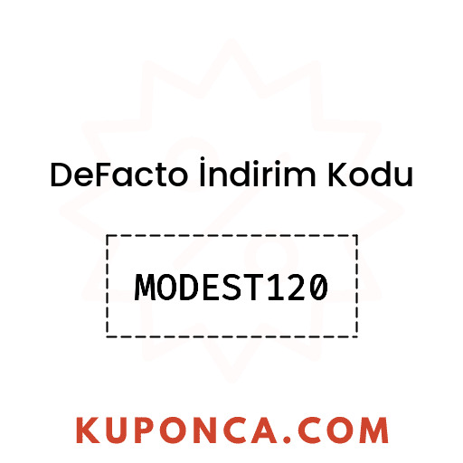 DeFacto İndirim Kodu - MODEST120