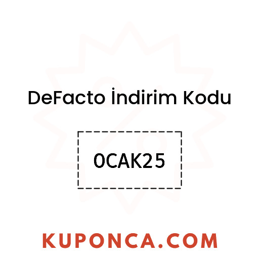 DeFacto İndirim Kodu - OCAK25