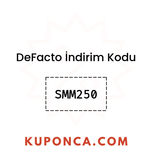 DeFacto İndirim Kodu - SMM250