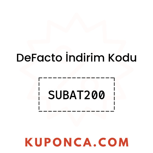 DeFacto İndirim Kodu - SUBAT200