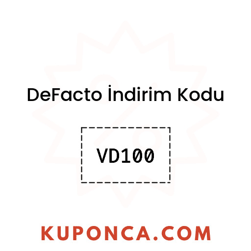 DeFacto İndirim Kodu - VD100