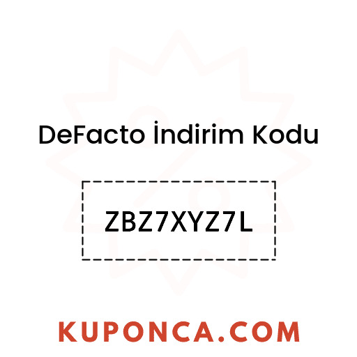 DeFacto İndirim Kodu - ZBZ7XYZ7L