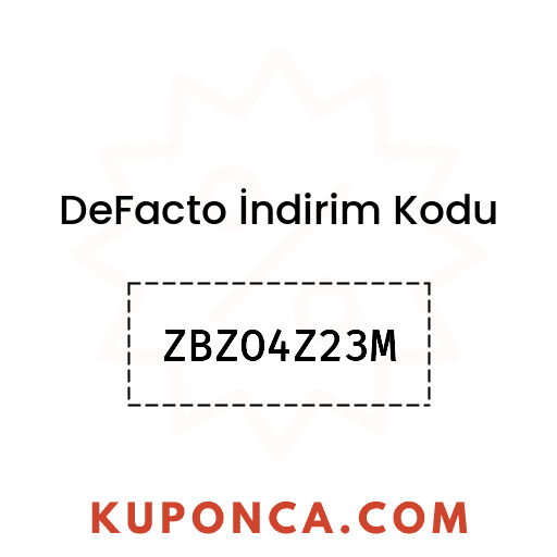 DeFacto İndirim Kodu - ZBZO4Z23M