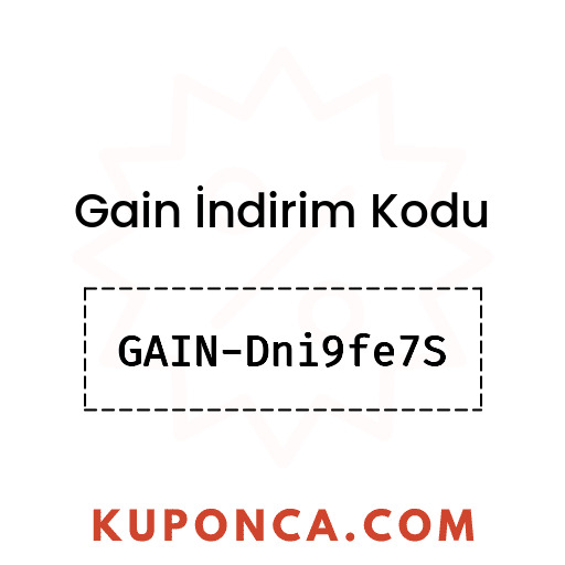 Gain İndirim Kodu - GAIN-Dni9fe7S