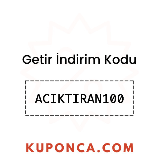 Getir İndirim Kodu - ACIKTIRAN100