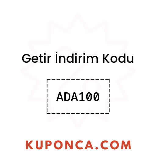 Getir İndirim Kodu - ADA100