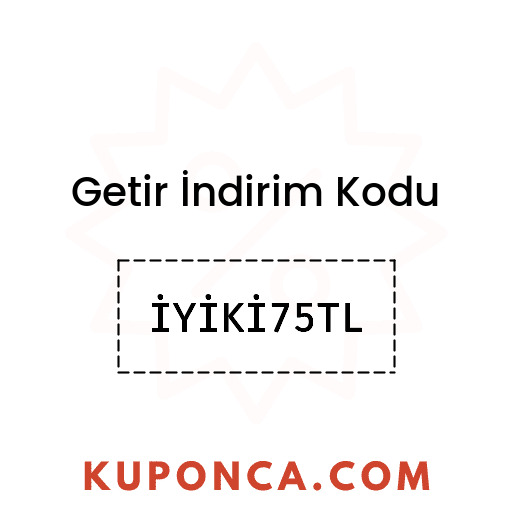 Getir İndirim Kodu - İYİKİ75TL