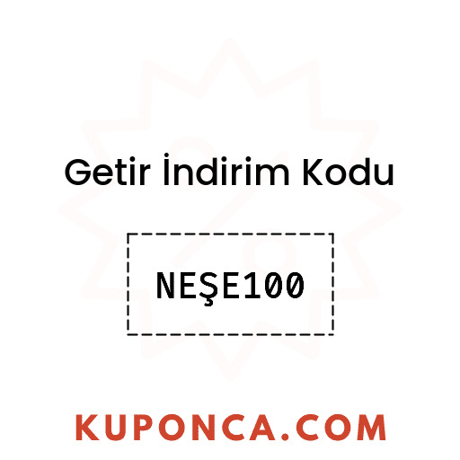 Getir İndirim Kodu - NEŞE100