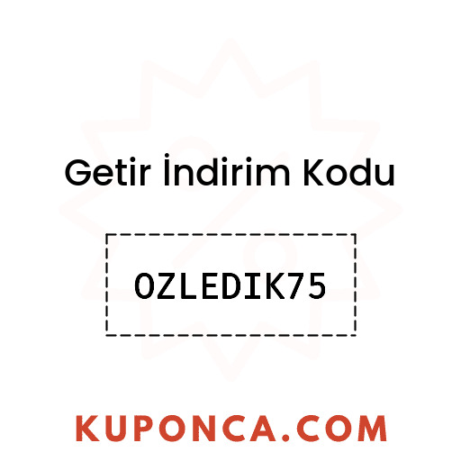 Getir İndirim Kodu - OZLEDIK75