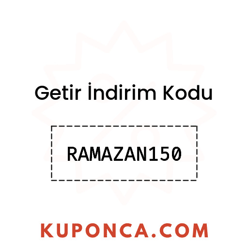 Getir İndirim Kodu - RAMAZAN150