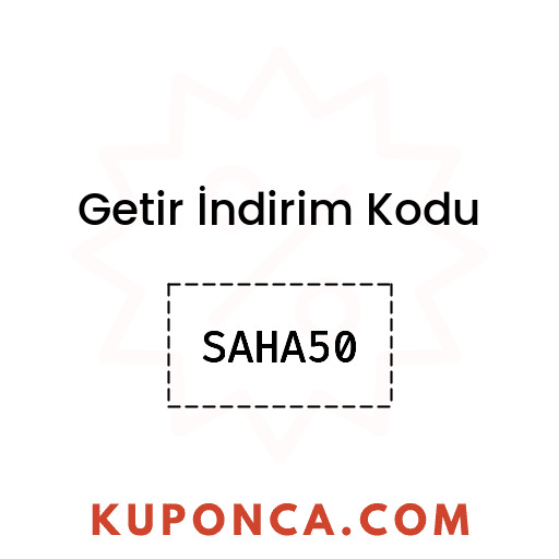 Getir İndirim Kodu - SAHA50