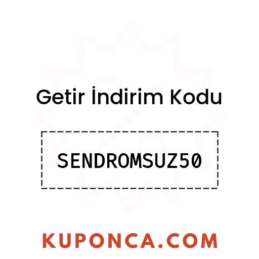 Getir İndirim Kodu - SENDROMSUZ50