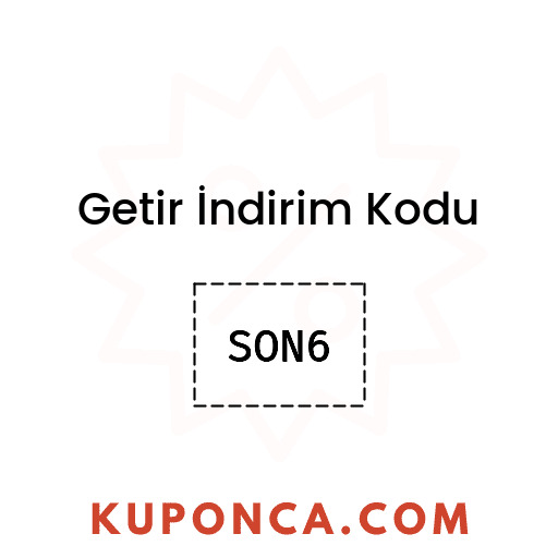 Getir İndirim Kodu - SON6