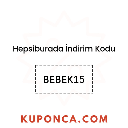 Hepsiburada İndirim Kodu - BEBEK15