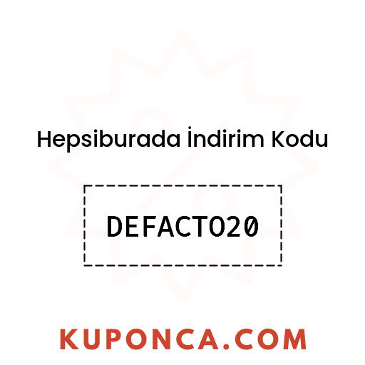 Hepsiburada İndirim Kodu - DEFACTO20