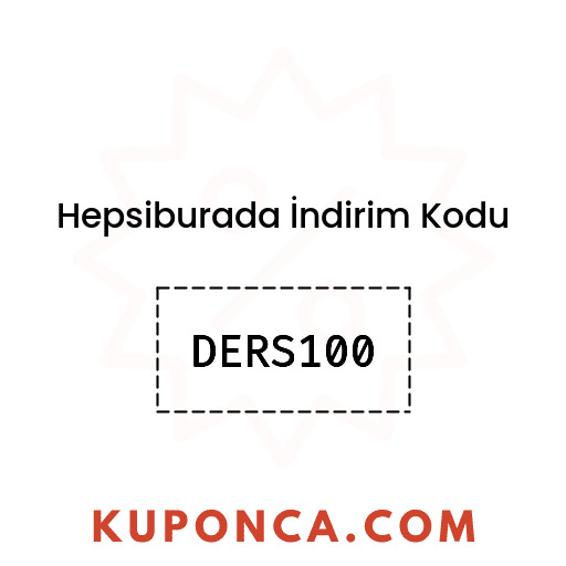 Hepsiburada İndirim Kodu - DERS100