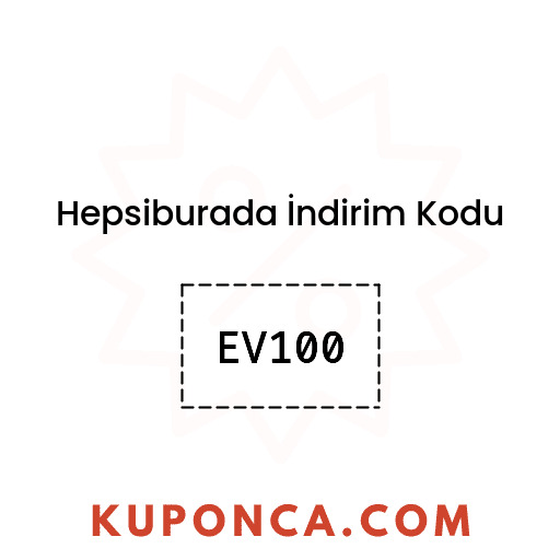 Hepsiburada İndirim Kodu - EV100