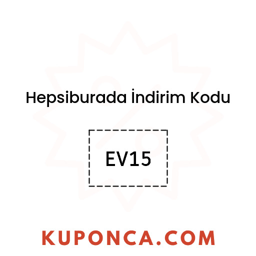 Hepsiburada İndirim Kodu - EV15