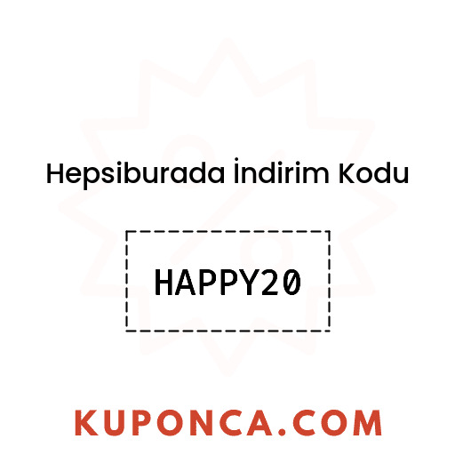 Hepsiburada İndirim Kodu - HAPPY20