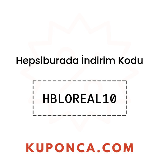 Hepsiburada İndirim Kodu - HBLOREAL10