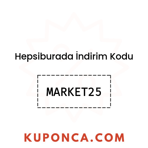 Hepsiburada İndirim Kodu - MARKET25