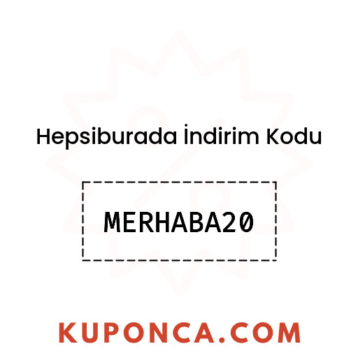 Hepsiburada İndirim Kodu - MERHABA20