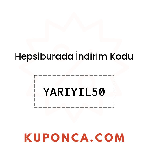 Hepsiburada İndirim Kodu - YARIYIL50