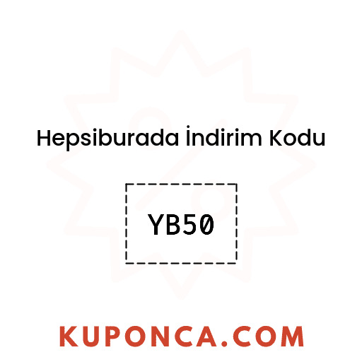 Hepsiburada İndirim Kodu - YB50