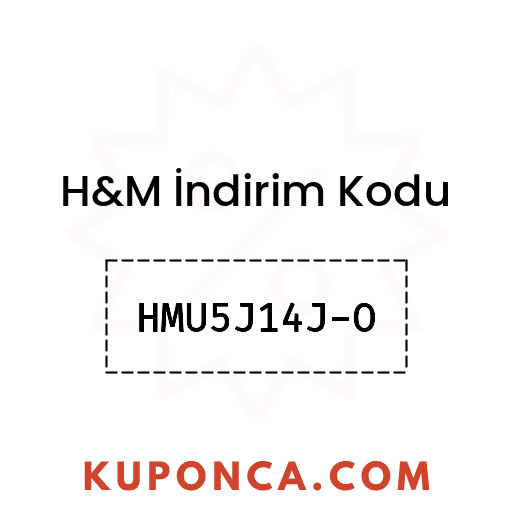 H&M İndirim Kodu - HMU5J14J-O