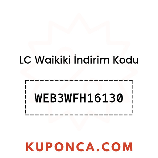 LC Waikiki İndirim Kodu - WEB3WFH16130