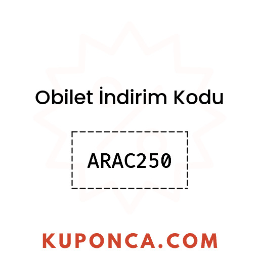 Obilet İndirim Kodu - ARAC250