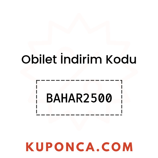 Obilet İndirim Kodu - BAHAR2500