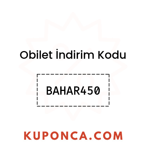 Obilet İndirim Kodu - BAHAR450