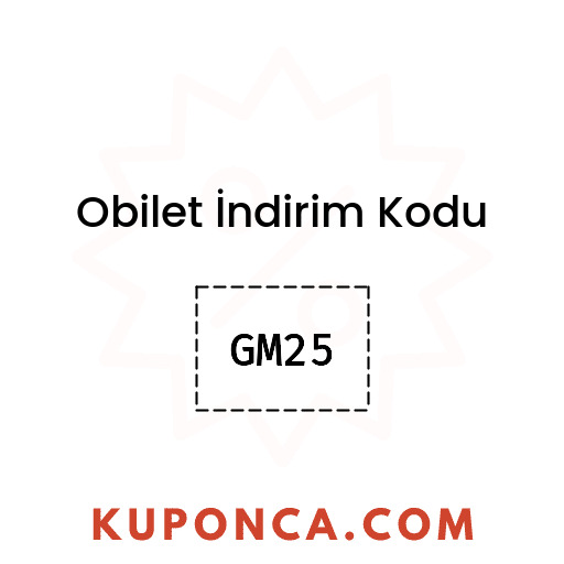 Obilet İndirim Kodu - GM25