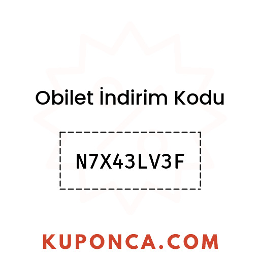 Obilet İndirim Kodu - N7X43LV3F