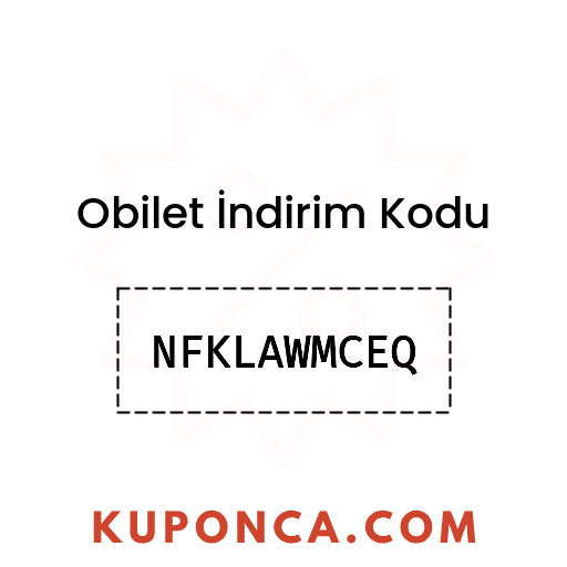 Obilet İndirim Kodu - NFKLAWMCEQ