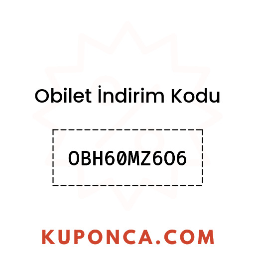 Obilet İndirim Kodu - OBH60MZ6O6